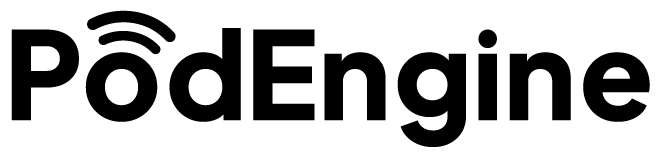 Pod Engine Black Logo